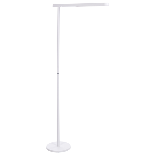 Lampada da terra a LED in metallo bianco con interruttore 186 cm soggiorno camera da letto