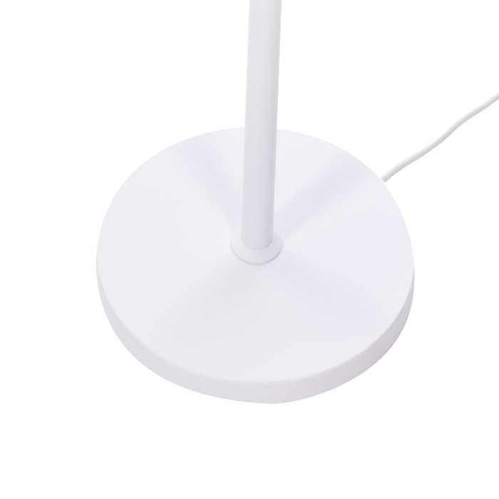 Lampada da terra a LED in metallo bianco con interruttore 186 cm soggiorno camera da letto