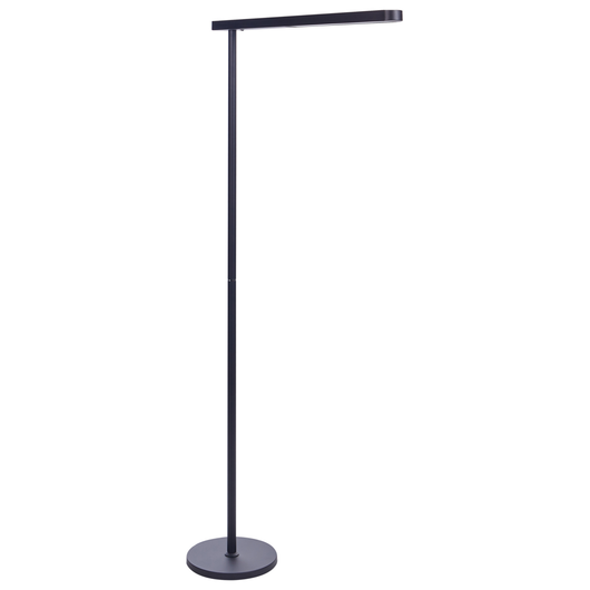 Lampada da terra a LED in metallo nero con interruttore 186 cm soggiorno camera da letto