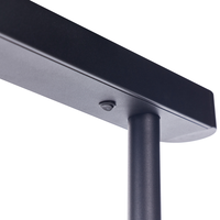 Lampada da terra a LED in metallo nero con interruttore 186 cm soggiorno camera da letto