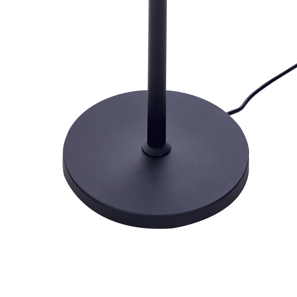 Lampada da terra a LED in metallo nero con interruttore 186 cm soggiorno camera da letto