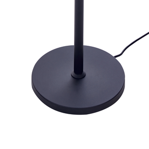 Lampada da terra a LED in metallo nero con interruttore 186 cm soggiorno camera da letto