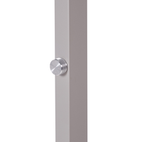 Lampada da terra a LED in metallo argentato con interruttore 197 cm soggiorno camera da letto