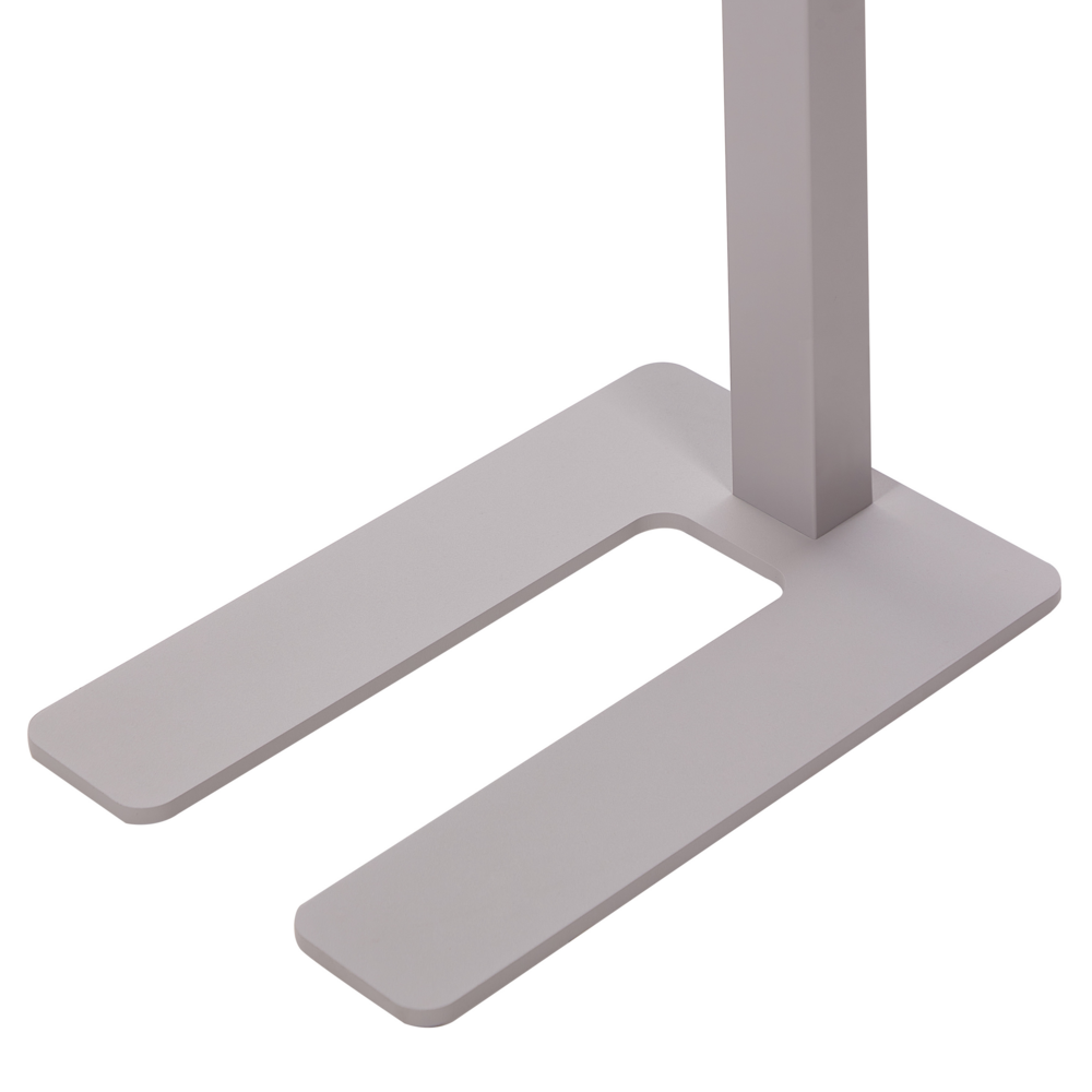 Lampada da terra a LED in metallo argentato con interruttore 197 cm soggiorno camera da letto