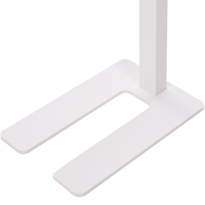 Lampada da terra a LED in metallo bianco con interruttore 197 cm soggiorno camera da letto