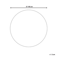 Tappeto beige e nero rotondo 140 cm Boho Rustico a spirale intrecciato fatto a mano Juta naturale Camera da letto Soggiorno