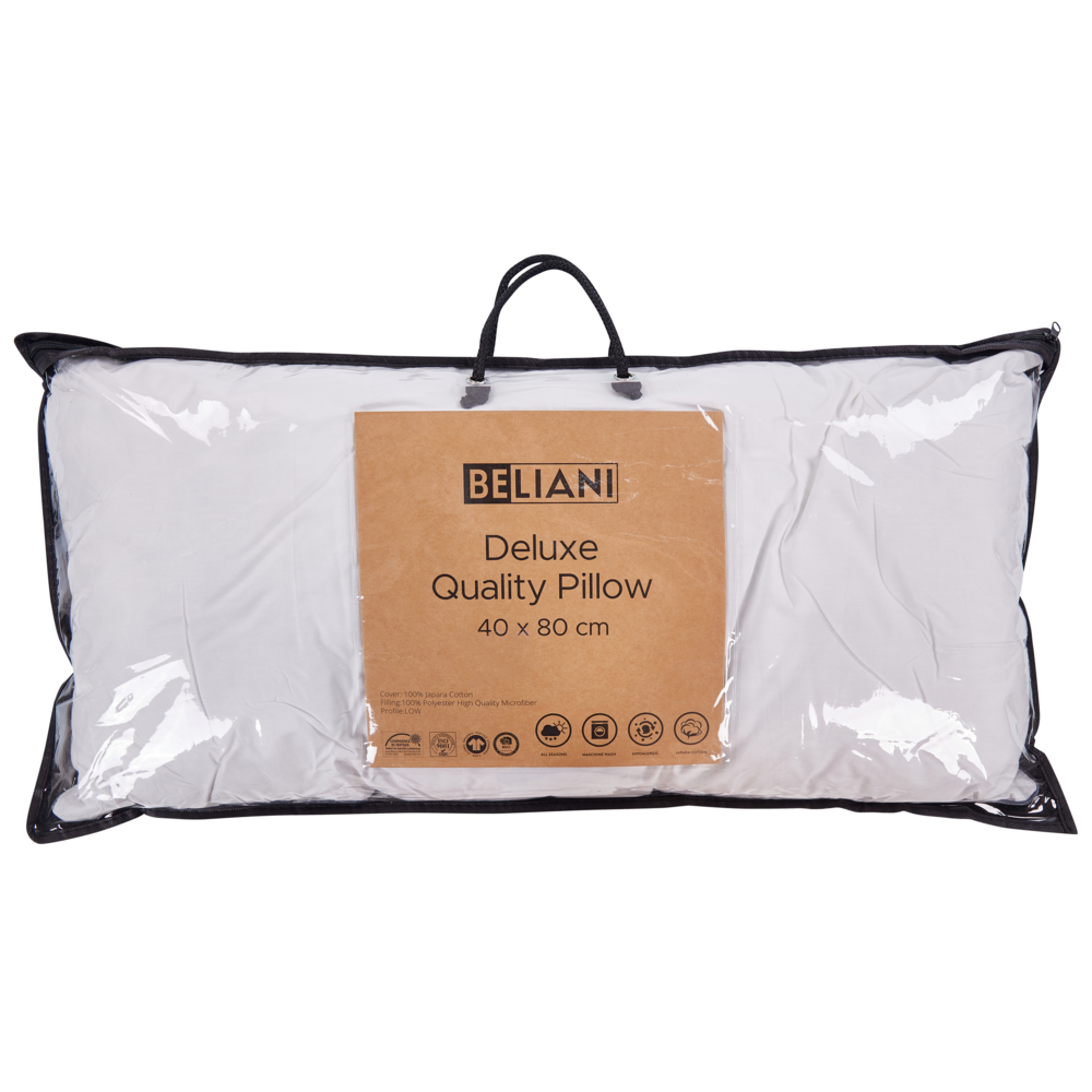 Cuscino Letto Bianco Japara Cotone Rettangolare 40 x 80 cm Cuscino Camera Da Letto Dormire