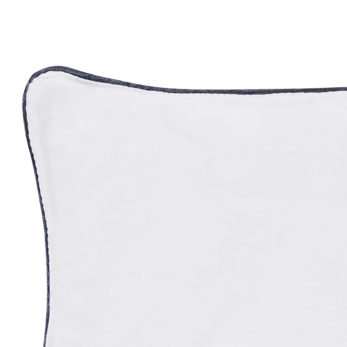 Cuscino da letto guanciale Cotone Bianco 80 x 80 cm Morbido guanciale per dormire