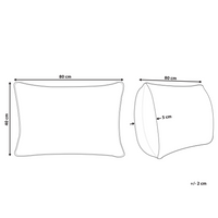 Cuscino tradizionale bianco in microfibra e poliestere ad alto profilo 40 x 80 cm camera da letto design classico