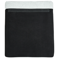 Poltrona Rivestimento in Tessuto Grigio Chiaro Gambe in Metallo nero Cuscini Seduta e Schienale Sfoderabili Stile Retrò Glam