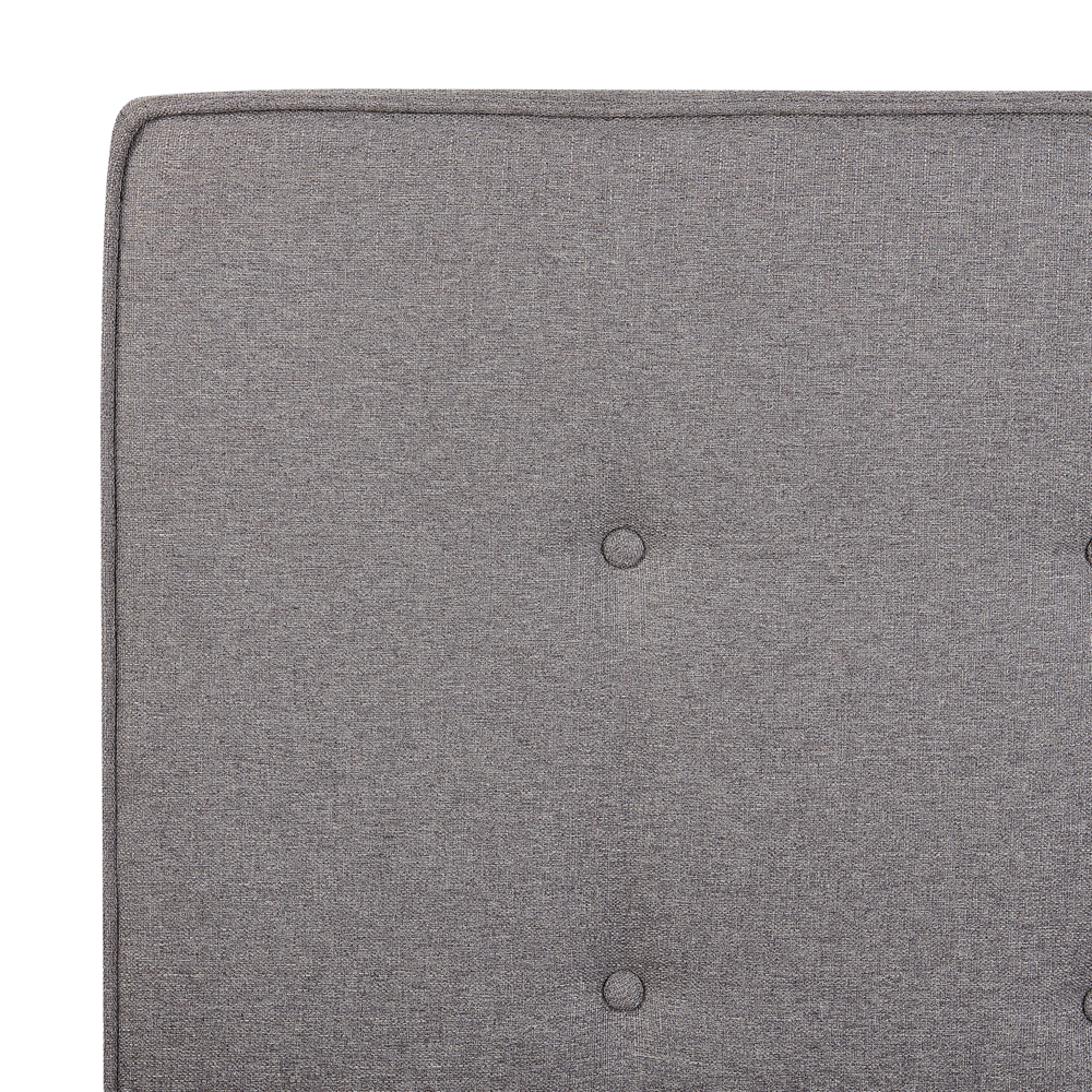 Letto Singolo tessuto Grigio 90 x 200 cm Imbottito in stile moderno