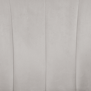 Poltrona Velluto Grigio Chiaro Struttura in Metallo Dorato con Schienale Tondo Stile Glam