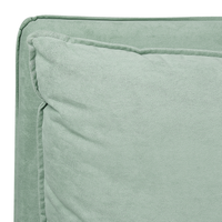 Letto matrimoniale colore verde menta con vano contenitore 180 x 200 cm camera da letto moderna