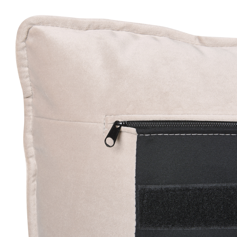 Letto matrimoniale colore beige con vano contenitore 180 x 200 cm camera da letto moderna