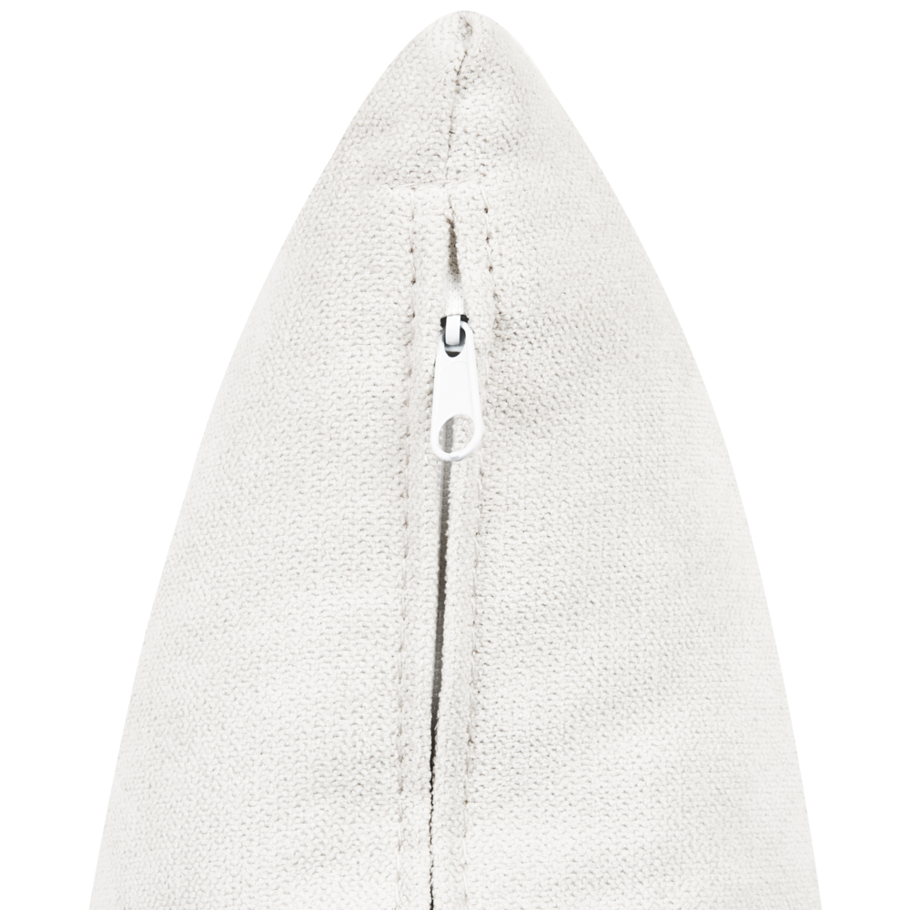 Poltrona Beige chiaro in poliestere con base girevole in ferro Due cuscini sfoderabili Schienale rotondo Soggiorno moderno in stile glam