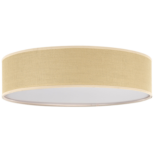 Lampada da soffitto Carta naturale ø 60 cm Luce ad incasso Illuminazione Vimini Boho Moderna Soggiorno Camera da letto