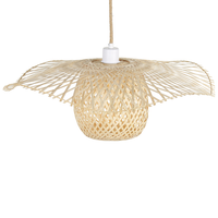 Lampada a sospensione in legno Bambù Legno Boho Design Luce a sospensione Illuminazione Moderna Soggiorno Sala da Pranzo