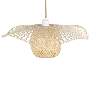 Lampada a sospensione in legno Bambù Legno Boho Design Luce a sospensione Illuminazione Moderna Soggiorno Sala da Pranzo