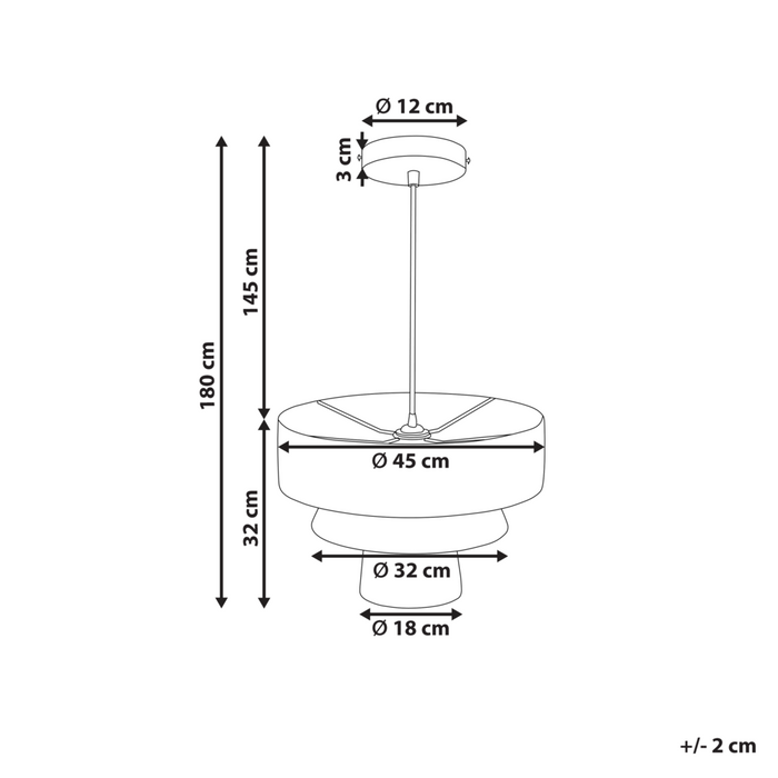 Lampada a sospensione Carta naturale con paralume strutturato Japandi Stile naturale Cavo di iuta