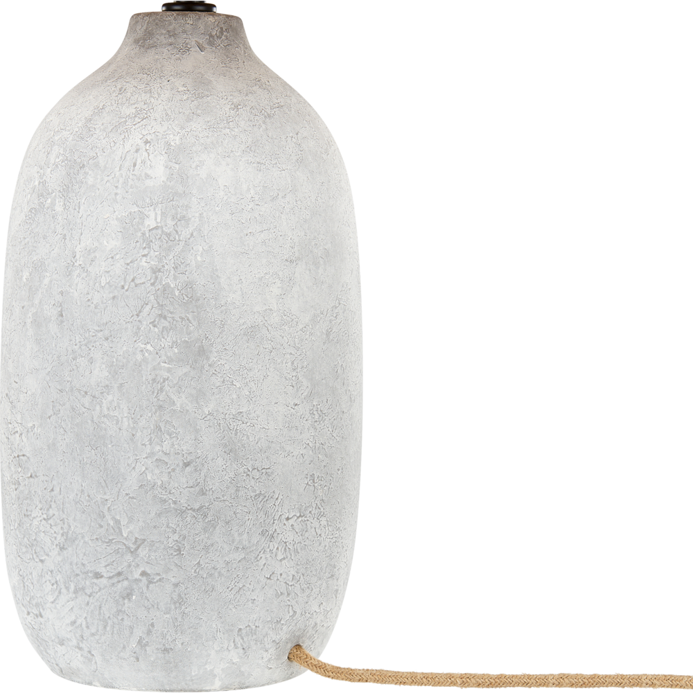 Lampada da tavolo in ceramica grigia 56 cm Paralume a cono in carta naturale Comodino Soggiorno Camera da letto Illuminazione