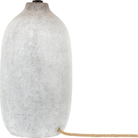 Lampada da tavolo in ceramica grigia 56 cm Paralume a cono in carta naturale Comodino Soggiorno Camera da letto Illuminazione