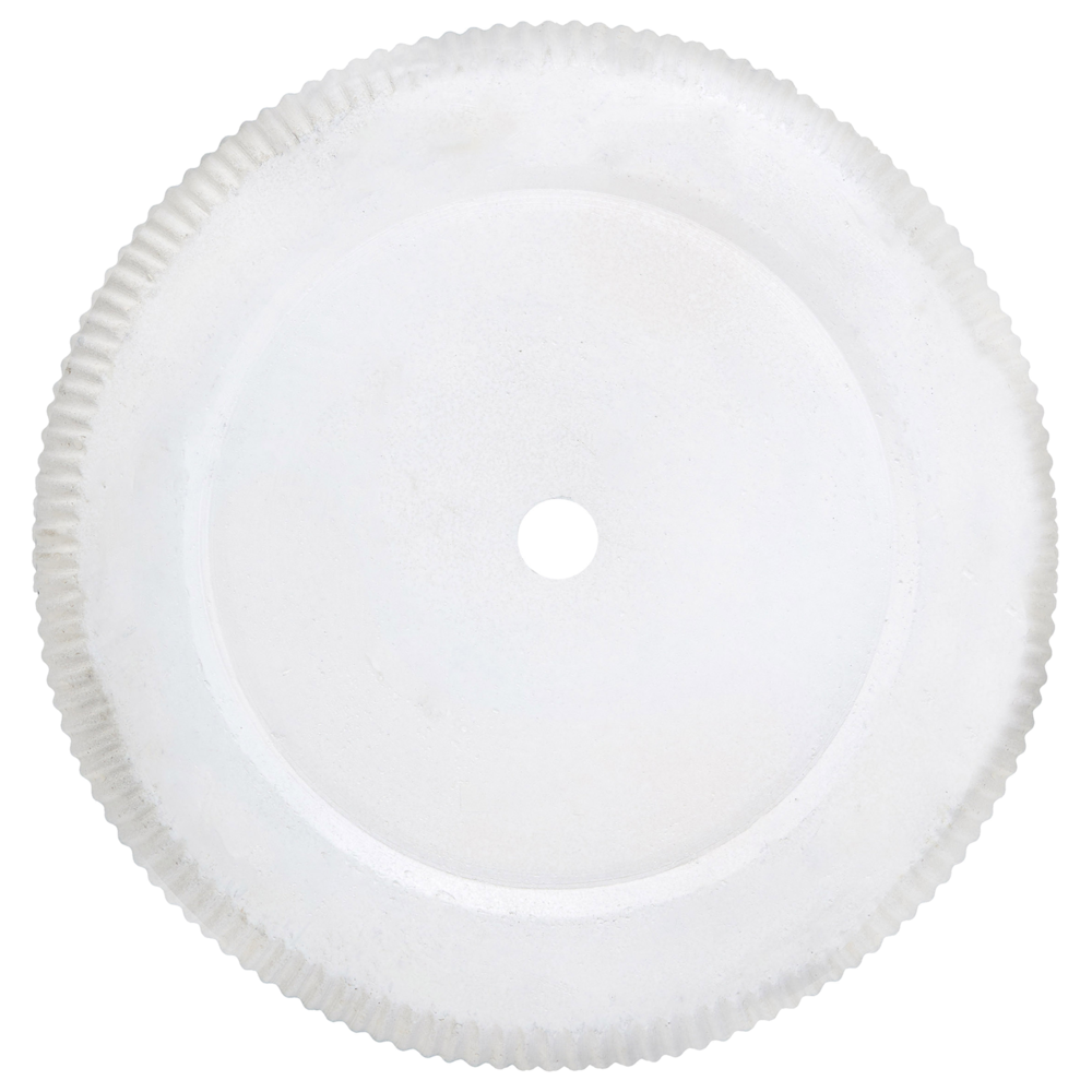 Vaso da fiori per in fibra di argilla Bianco 37 x 37 x 37 cm giardino esterno terrazzo