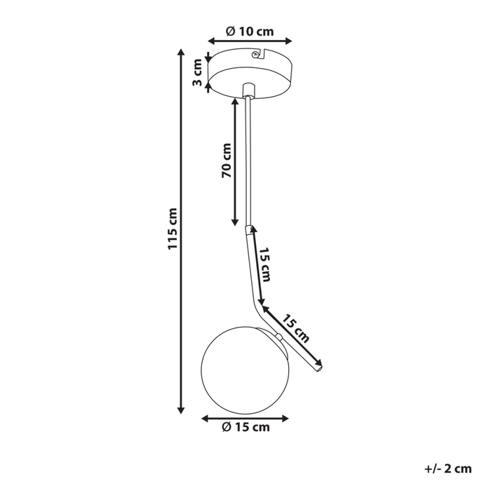 Lampada a sospensione con paralume in vetro bianco e nero, struttura in asta di ferro, singola luce, design moderno, accessorio per la casa adatto al soggiorno.