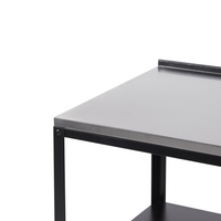 Set di cucina da esterno 2 elementi in acciaio inox nero 2 isole da cucina lavello a leva cucina da esterno