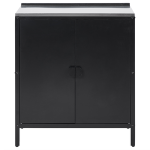 Set cucina da esterno 4 elementi in acciaio inox nero 2 armadietti da cucina 2 console portaoggetti con lavello cucina da esterno