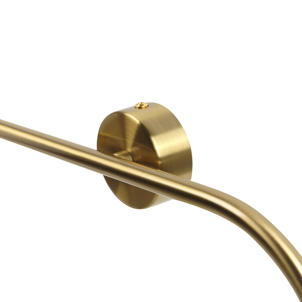 Lampada da parete con 4 luci a forma di globo e paralume in vetro base metallo dorato stile moderno