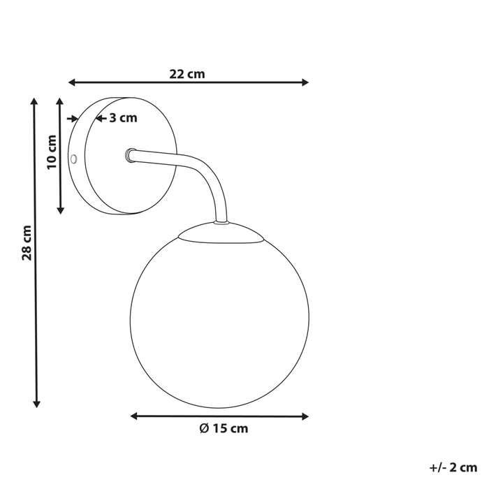 Lampada da parete paralume in vetro con base in ferro blu stile retrò camera da letto