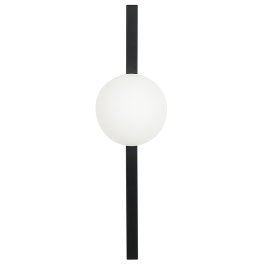 Lampada da parete paralume in vetro base nera in ferro stile moderno contemporaneo camera da letto