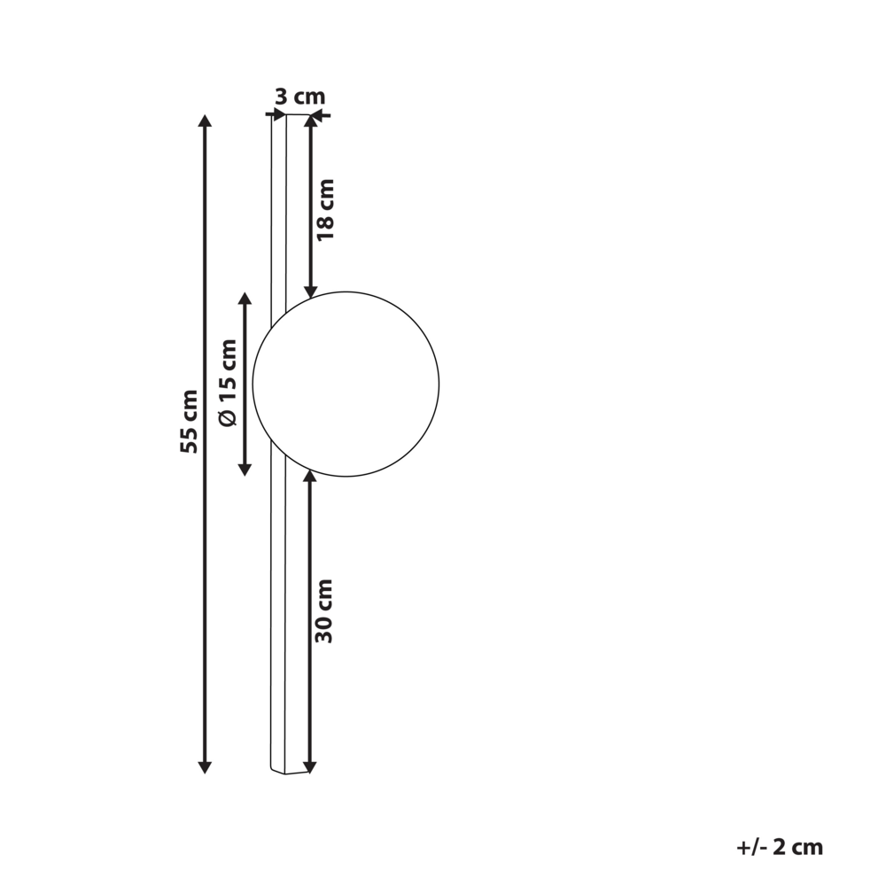 Lampada da parete paralume in vetro base nera in ferro stile moderno contemporaneo camera da letto