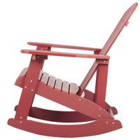 Sedia a dondolo tradizionale da giardino rosso stile classico tradizionale