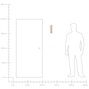 Lampada da parete a LED per esterni 30 cm acciaio oro esterno giardino terrazzo