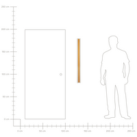 Lampada da parete a LED per esterni 100 cm acciaio oro esterno giardino terrazzo