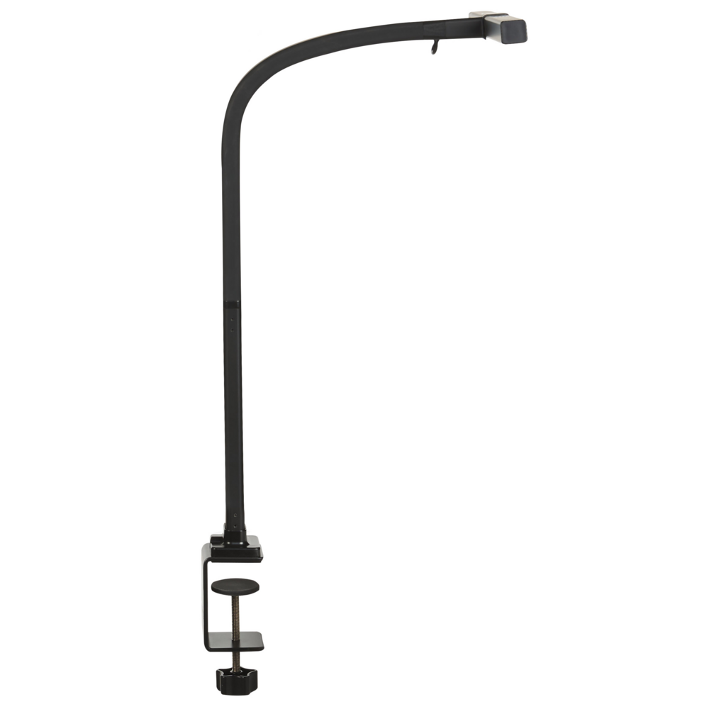 Lampada da tavolo LED nero 48 cm materiale sintetico luce sensore luce 3 colori stile moderno