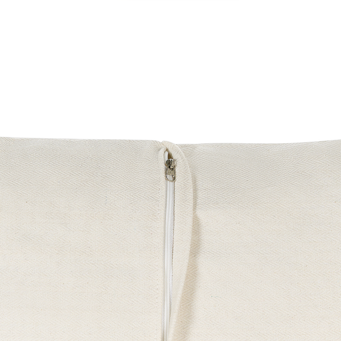 Lettino da esterno in rattan beige naturale con cuscini resistenti alle intemperie stile boho tradizionale