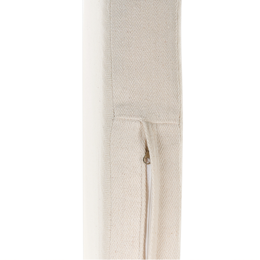 Set di 2 lettini da esterno in rattan beige naturale con cuscini resistenti stile boho tradizionale