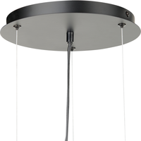 Lampada a sospensione con paralume in vetro nero Forma di globo rotondo Luce a sospensione