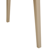 Set di 2 sedie da pranzo beige impilabili con gambe senza braccioli Sedie da conferenza in plastica Design moderno contemporaneo Sedute per la sala da pranzo