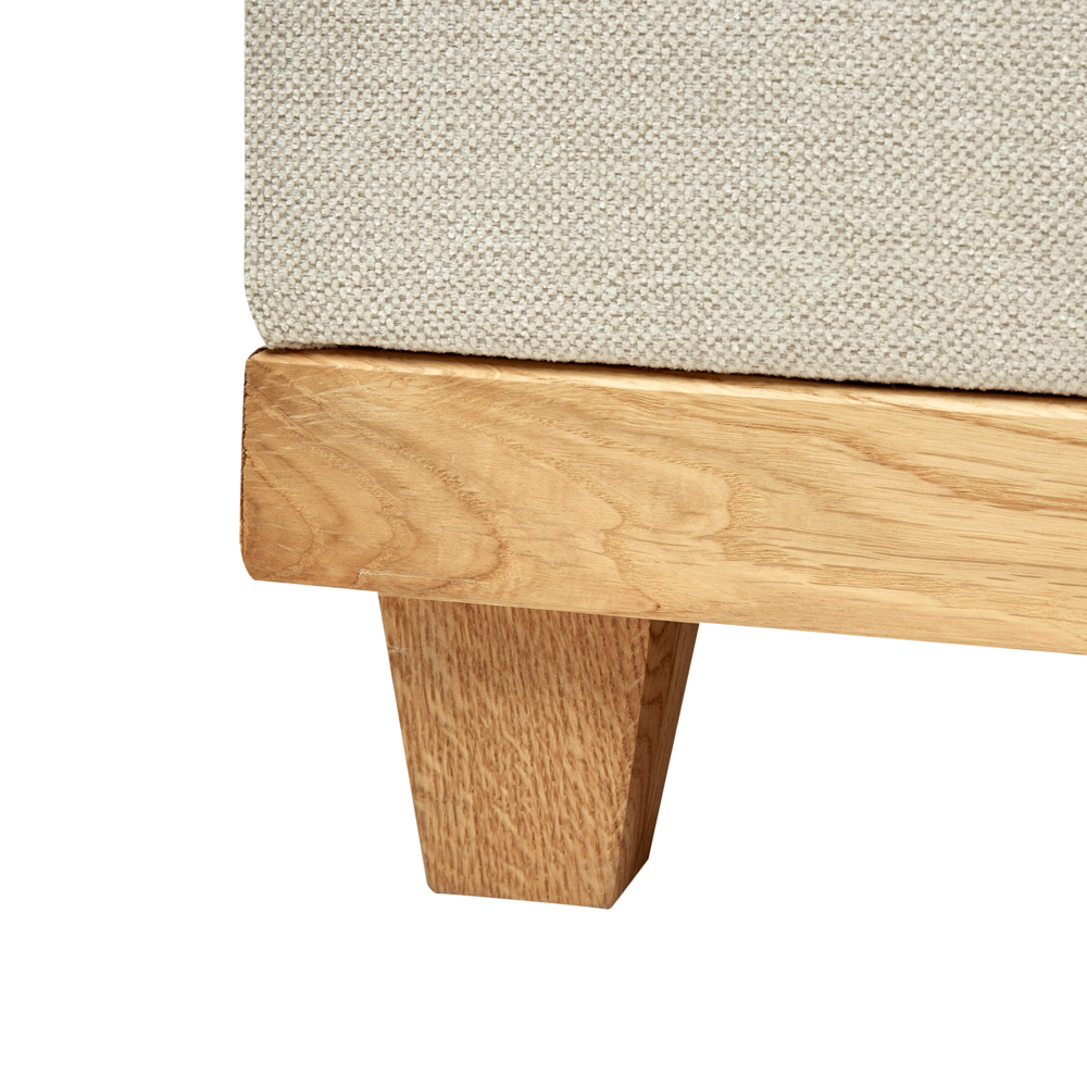 Divano letto king size UE con contenitore 160 x 200 cm Rivestimento beige con materasso a molle Bonell