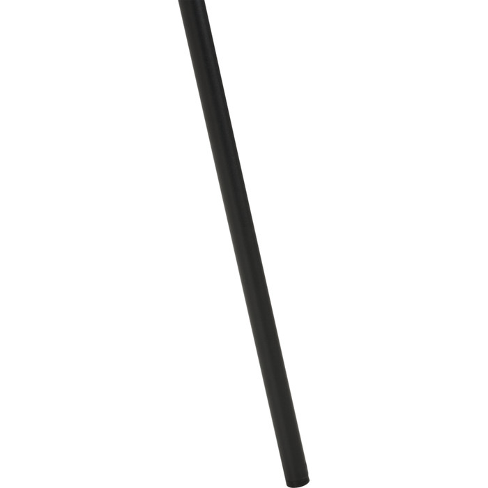 Set di 2 sedie da pranzo Nere con gambe senza braccioli Bouclè PU Gambe in ferro nero Design contemporaneo e retrò Sedute per la sala da pranzo