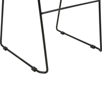 Set di 4 sedie in plastica acciaio gambe Impilabili senza braccioli grigio scuro sedia da conferenza Design scandinavo moderno