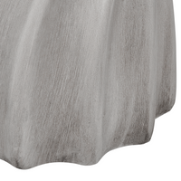 Tavolino d'angolo Grigio MgO Fibra di vetro Piano rotondo Forma a clessidra Macchia UV Ruggine Acqua Resistente al vento Soggiorno moderno all'aperto