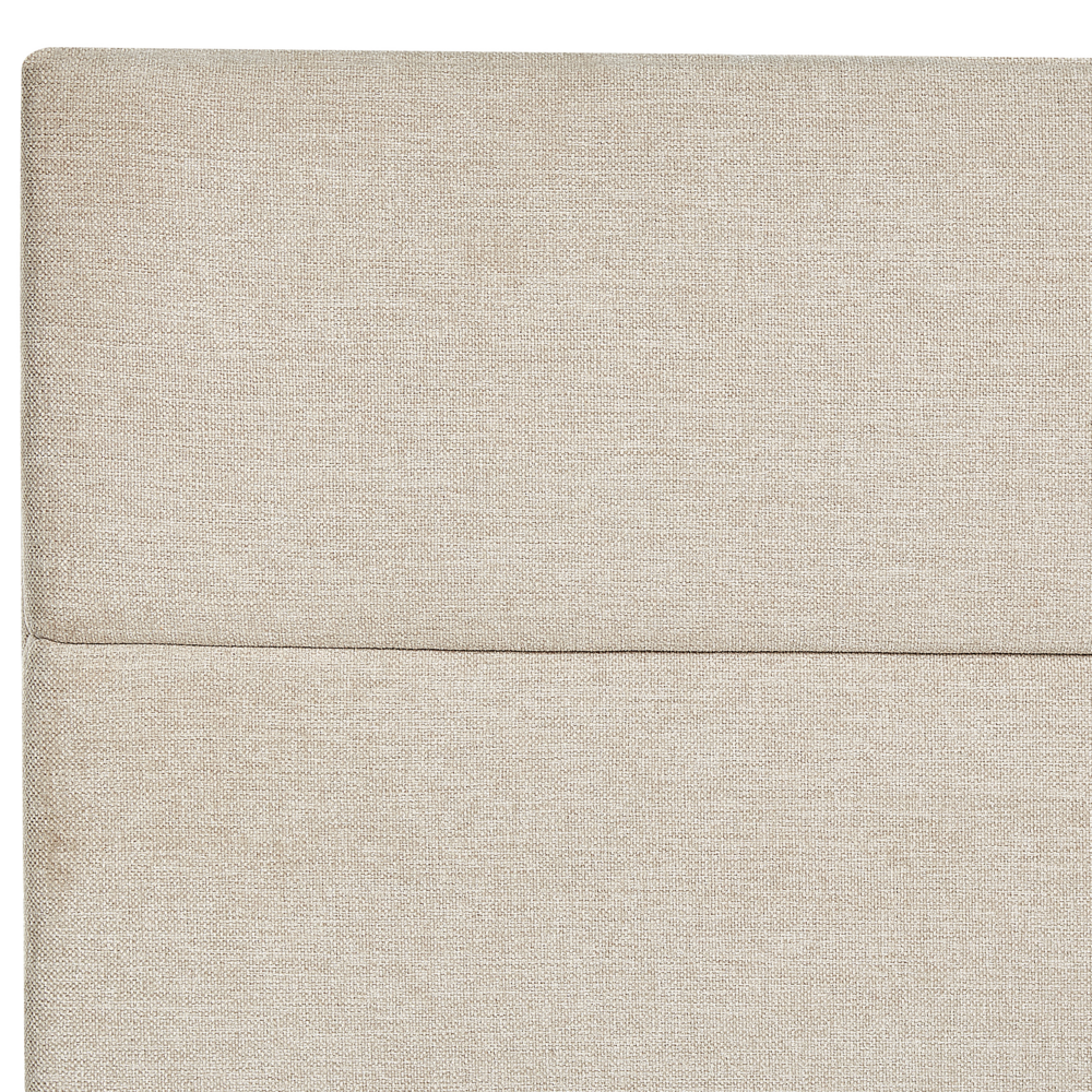 Divano letto king size UE con contenitore 180 x 200 Tappezzato beige con materasso a molle Bonell