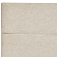 Divano letto king size UE con contenitore 180 x 200 Tappezzato beige con materasso a molle Bonell