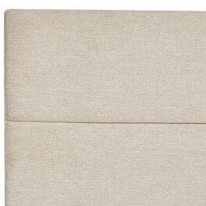 Divano letto king size UE con contenitore 180 x 200 Tappezzato beige con materasso a molle Bonell