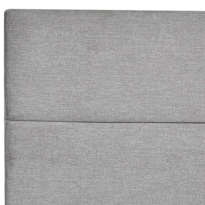 Divano letto king size UE con contenitore 180 x 200 Tappezzato grigio chiaro con materasso a molle Bonell