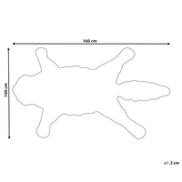 Tappeto per bambini Beige Lana Cotone 100 x 160 cm Tappeto per stanza da gioco con stampa di lupo animale Camera da letto per bambini